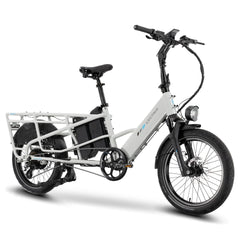 Lectric XPedition2 Stratus White Long-Range Dual-Battery eBike - EBike Osis