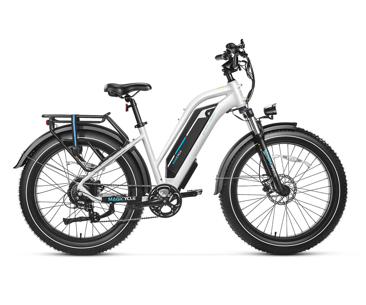 Magicycle – Cruiser Pro Step-Thru – Pearl White - EBike Osis
