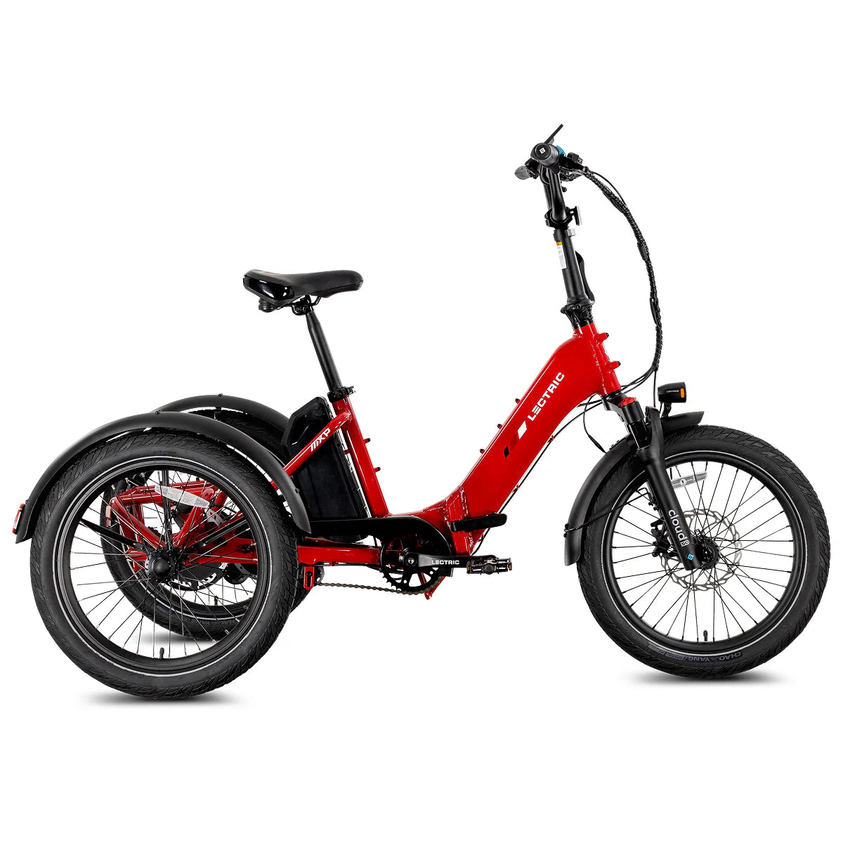 Lectric XP Trike 2.0 Phoenix Red electric trike – EBike Oasis Alabama