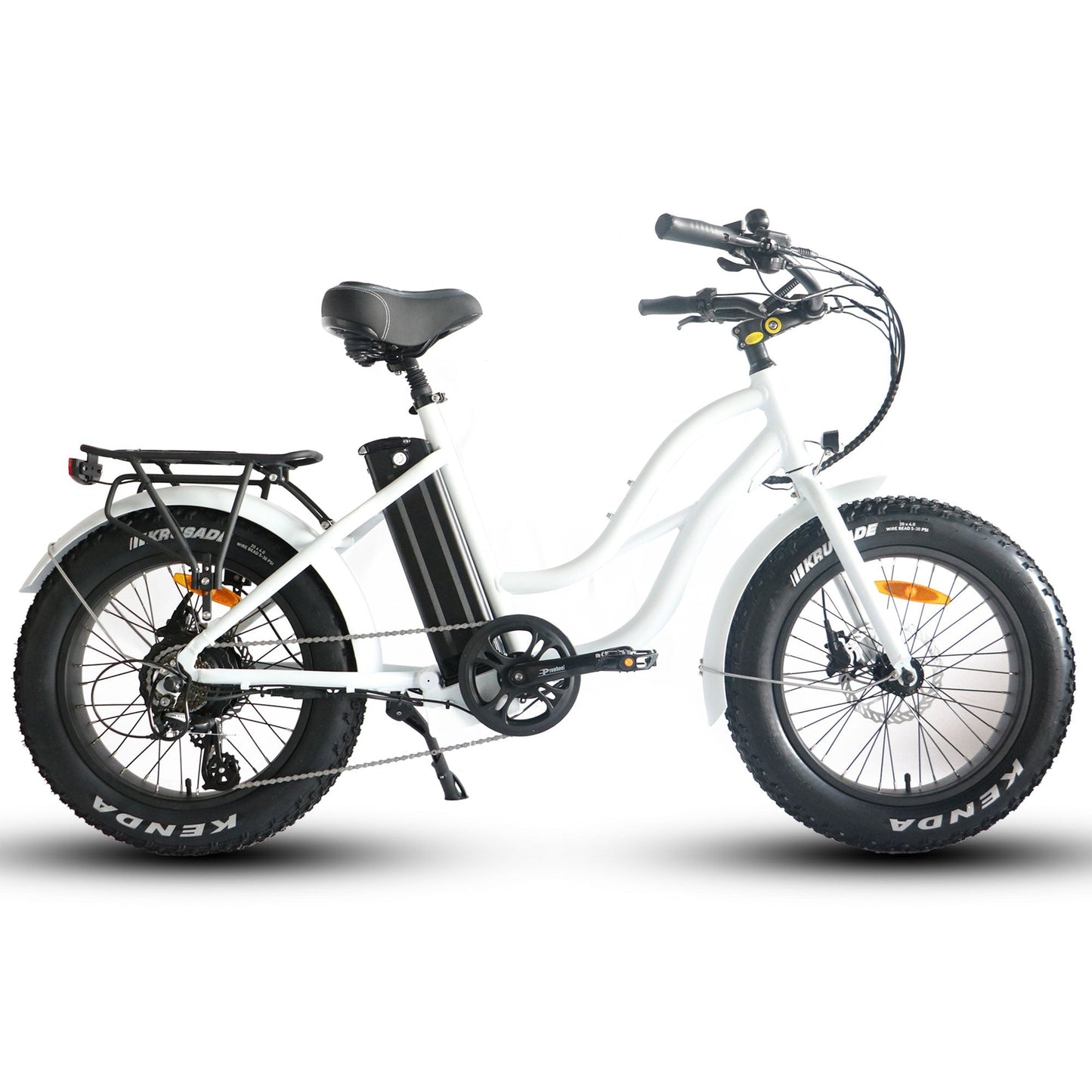 750W, 52V 17AH Step Thru Mini 20x4 - Beach Cruiser Electric Bike