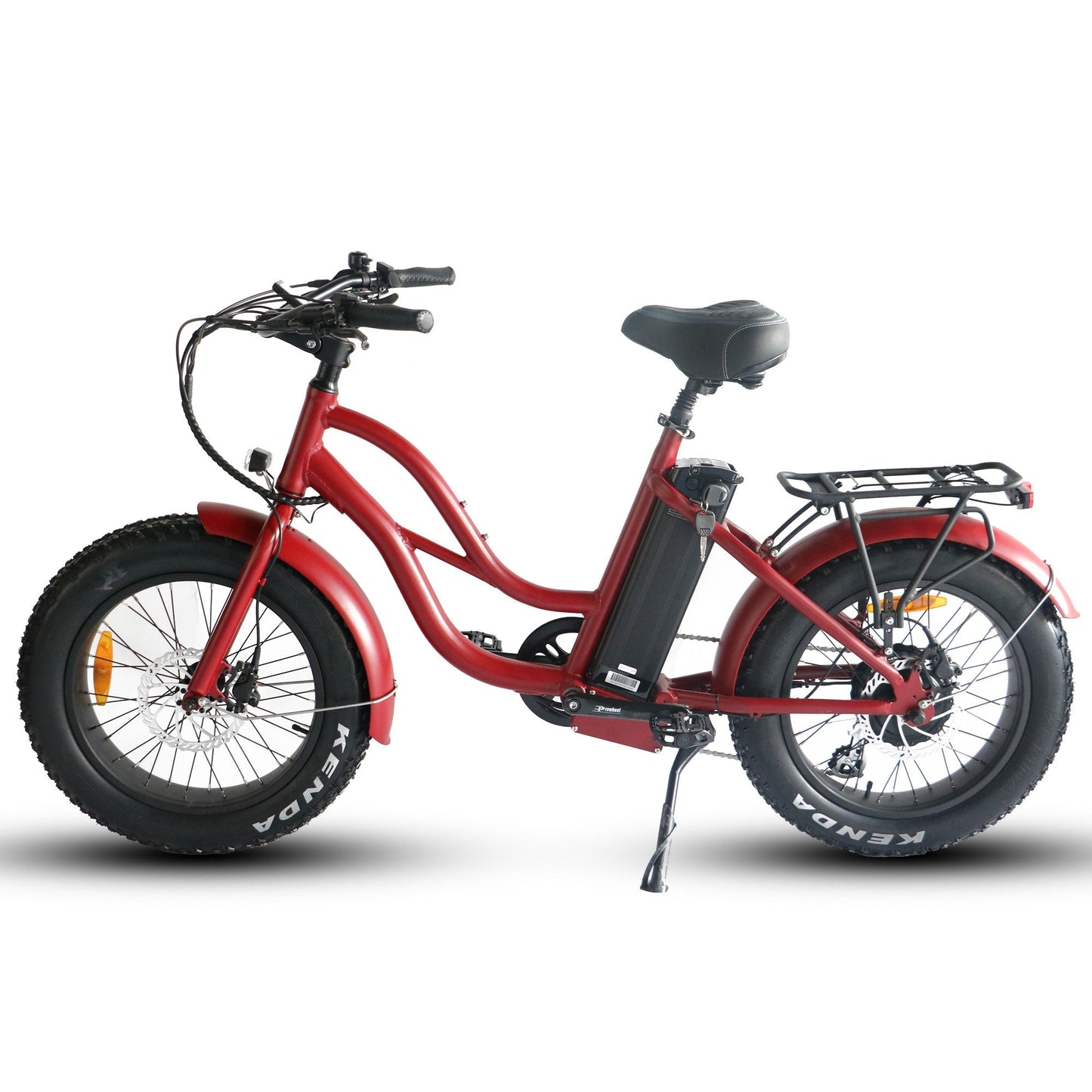 750W, 52V 17AH Step Thru Mini 20x4 - Beach Cruiser Electric Bike