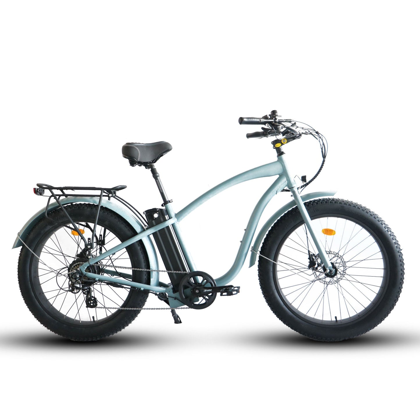 750W, 52V 21AH, Fat Tire Step Over 26x4-Beach Cruiser Electric Bike