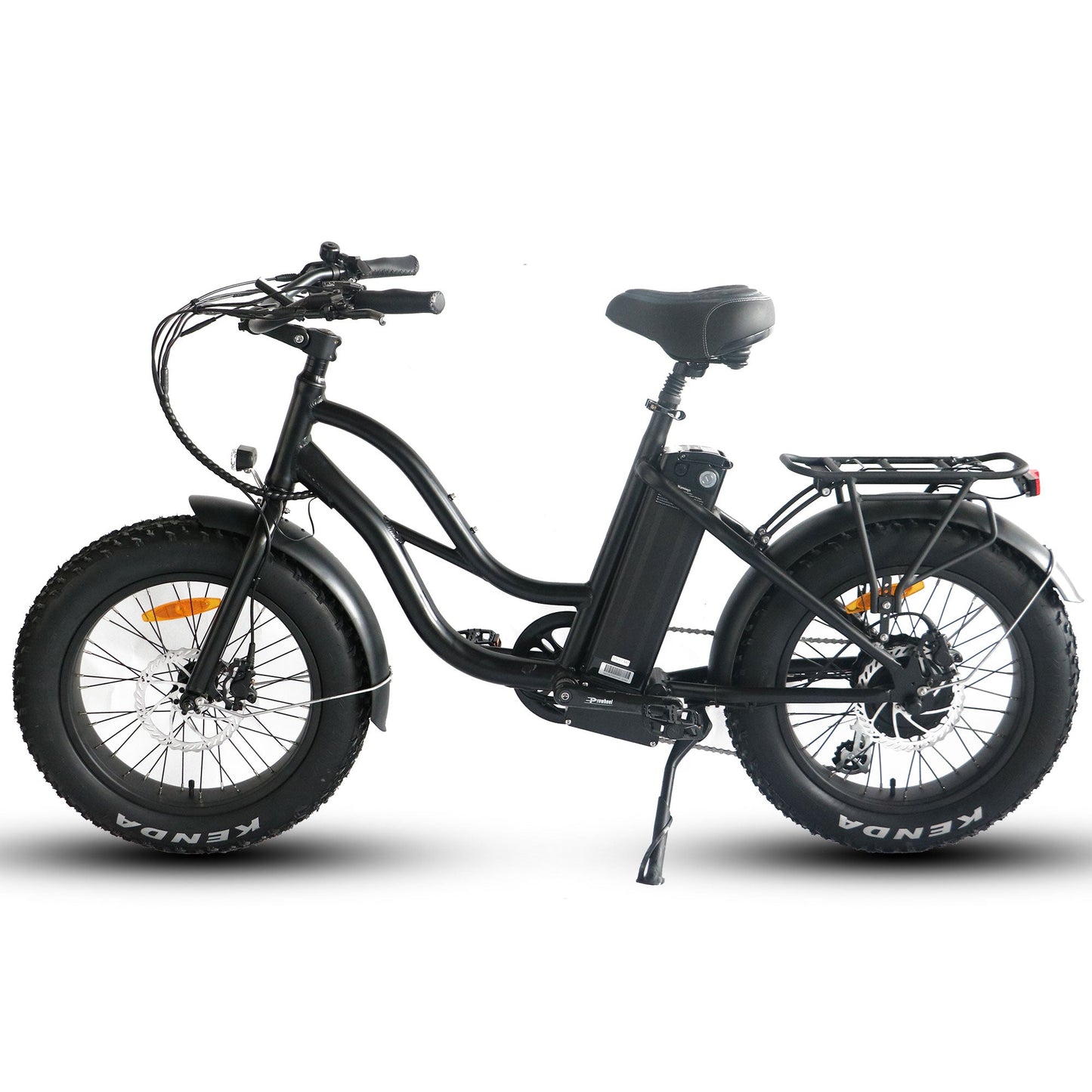 750W, 52V 17AH Step Thru Mini 20x4 - Beach Cruiser Electric Bike