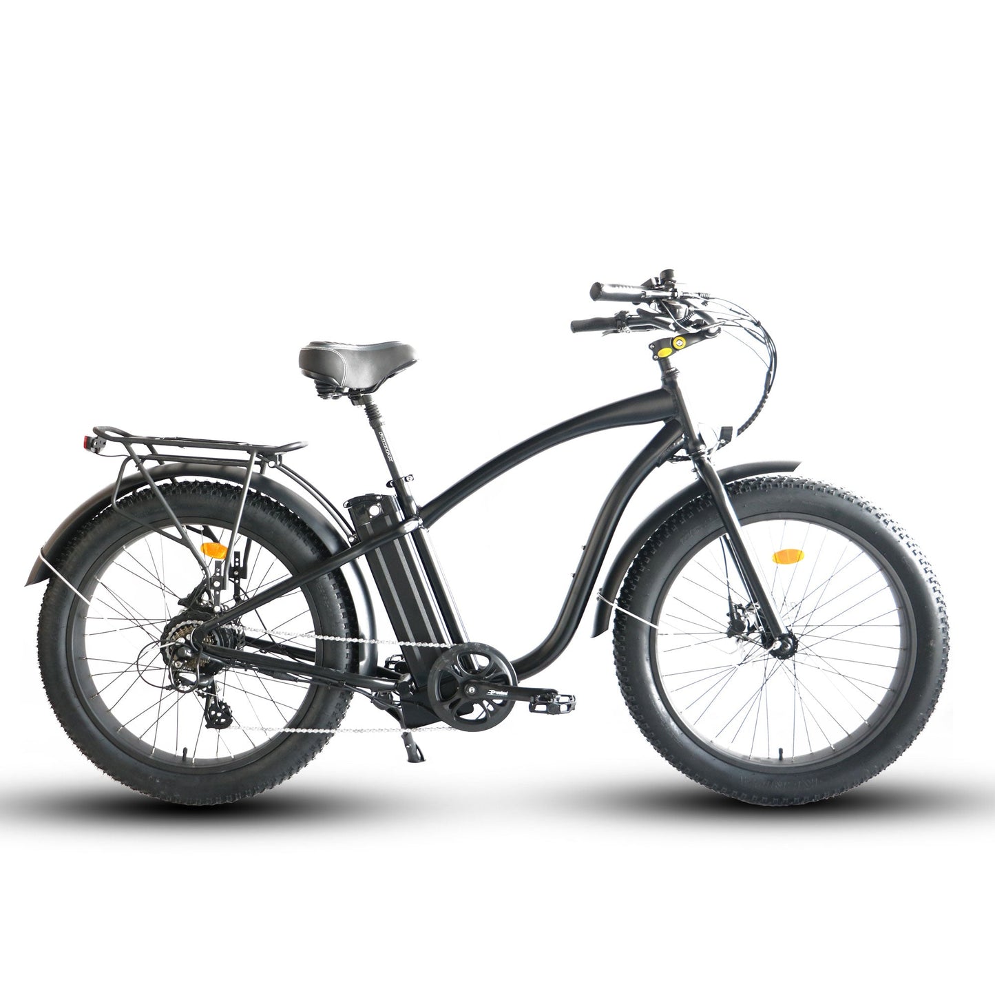 750W, 52V 21AH, Fat Tire Step Over 26x4-Beach Cruiser Electric Bike