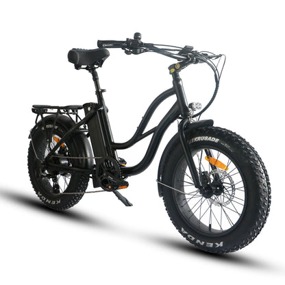 750W, 52V 17AH Step Thru Mini 20x4 - Beach Cruiser Electric Bike