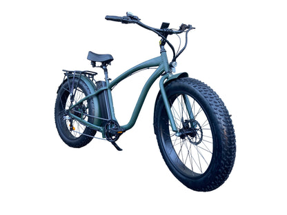 750w, 48V 20AH Battery, Beach Cruiser, Fat Tire 26x4, 7-Speed Electric Bike