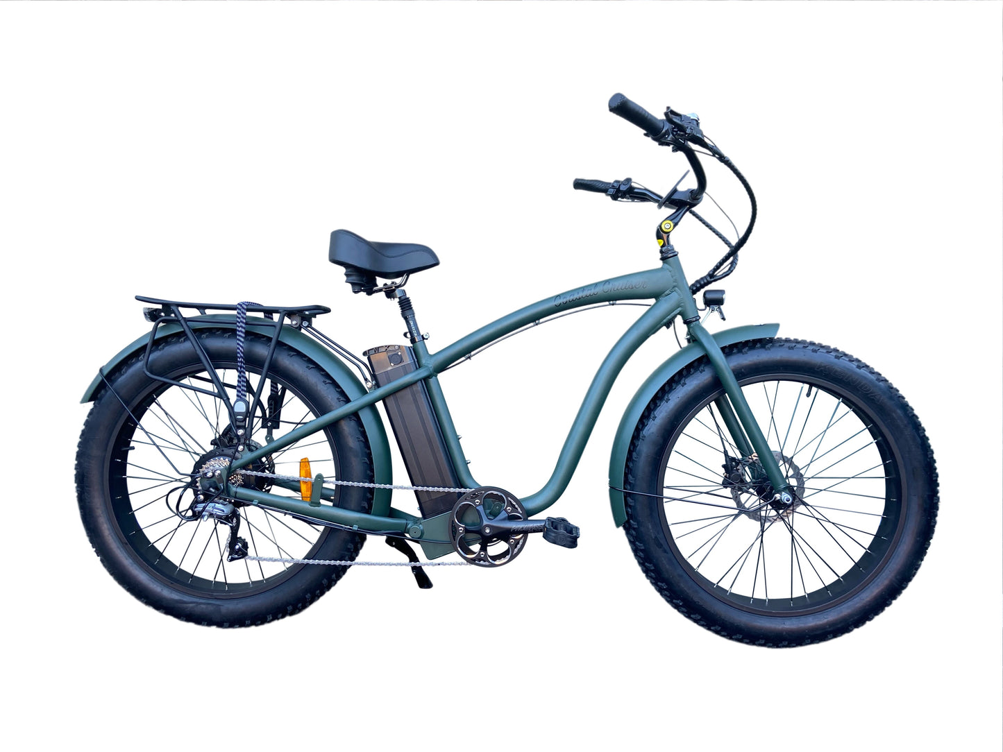 750w, 48V 20AH Battery, Beach Cruiser, Fat Tire 26x4, 7-Speed Electric Bike