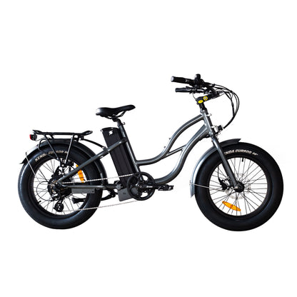 750W, 52V 17AH Step Thru Mini 20x4 - Beach Cruiser Electric Bike