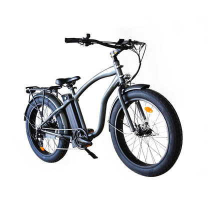 750W, 52v 17AH Battery, Beach Cruiser, Fat Tire 24X3, 7-Speed Electric Bike