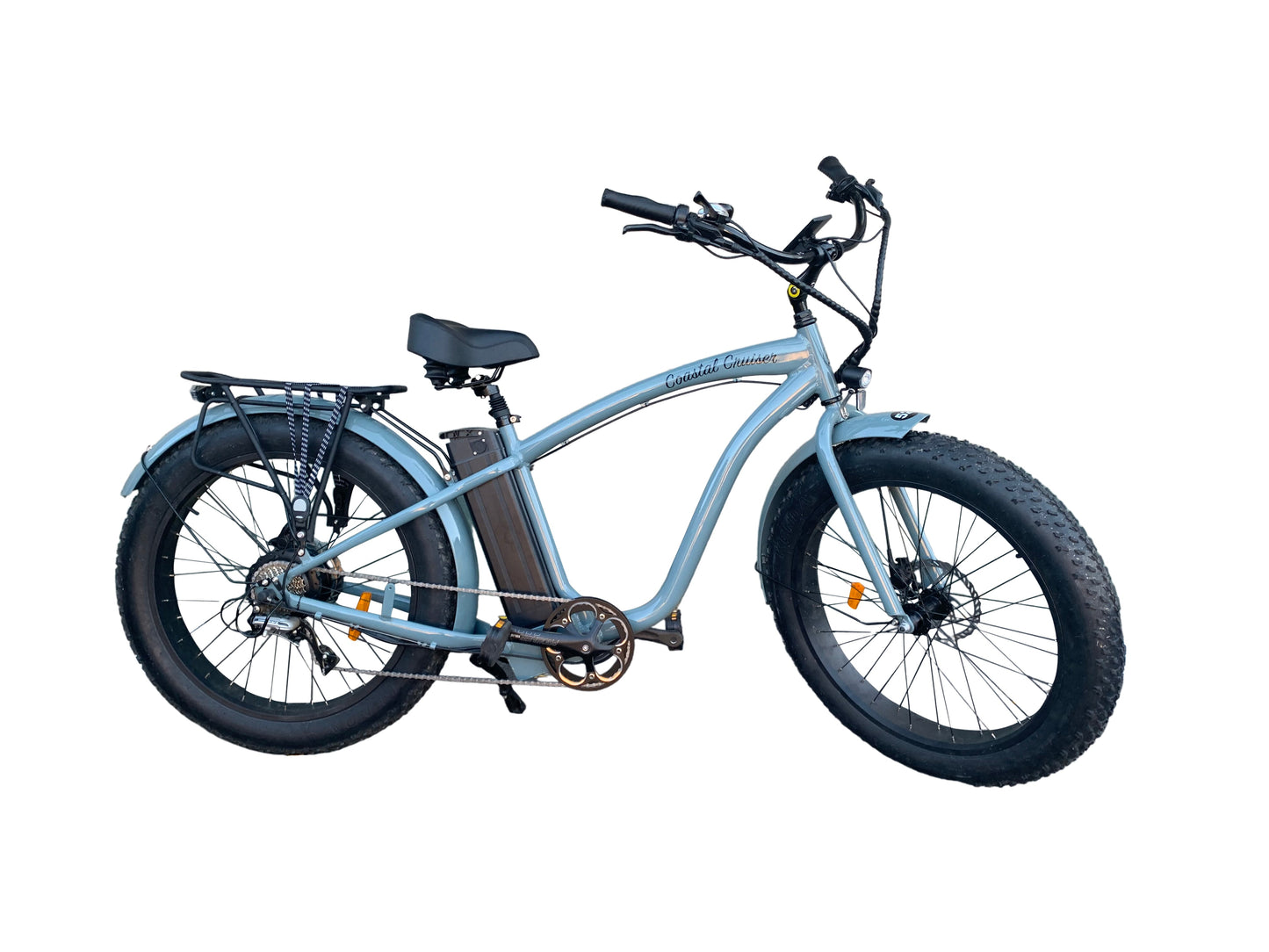 750w, 48V 20AH Battery, Beach Cruiser, Fat Tire 26x4, 7-Speed Electric Bike