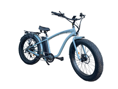 750w, 48V 20AH Battery, Beach Cruiser, Fat Tire 26x4, 7-Speed Electric Bike