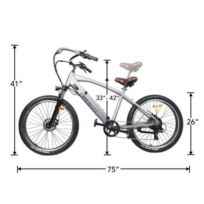 Santa Monica- 26x3 Fat Tire- 500W Motor- 48V 12AH Battery