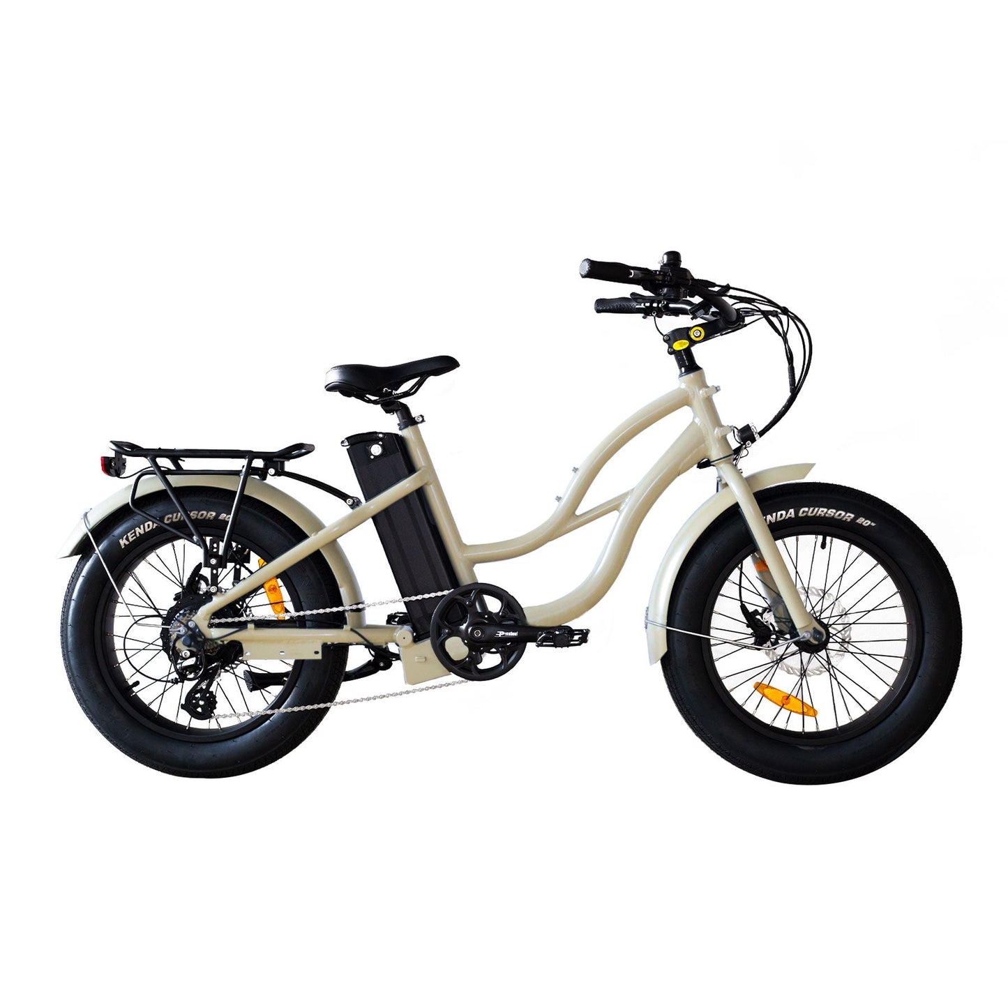 750W, 52V 17AH Step Thru Mini 20x4 - Beach Cruiser Electric Bike