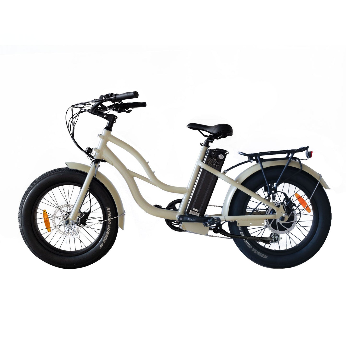 750W, 52V 17AH Step Thru Mini 20x4 - Beach Cruiser Electric Bike