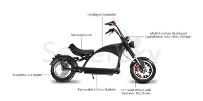 M3/M3P 60V Electric Chopper Scooter