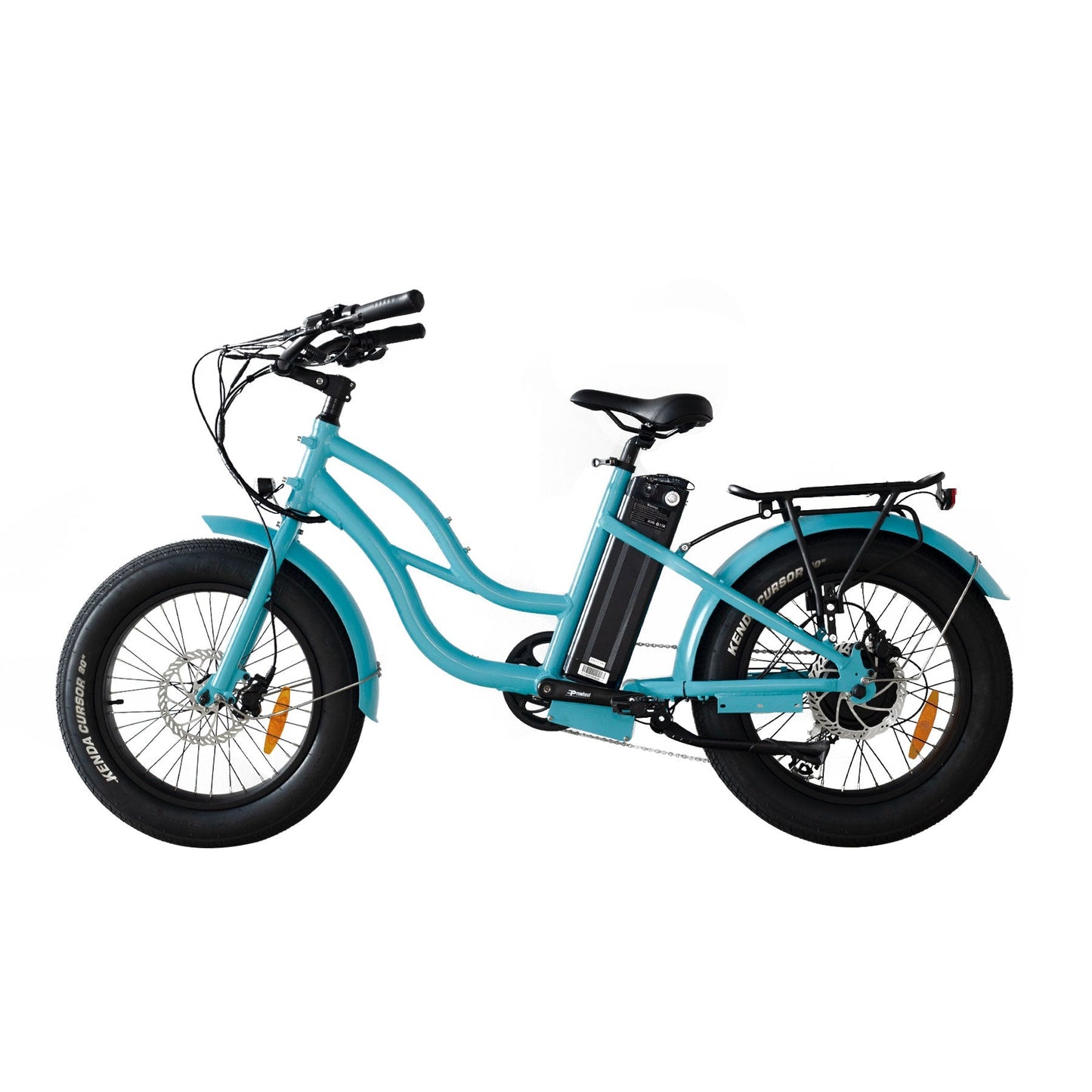 750W, 52V 17AH Step Thru Mini 20x4 - Beach Cruiser Electric Bike