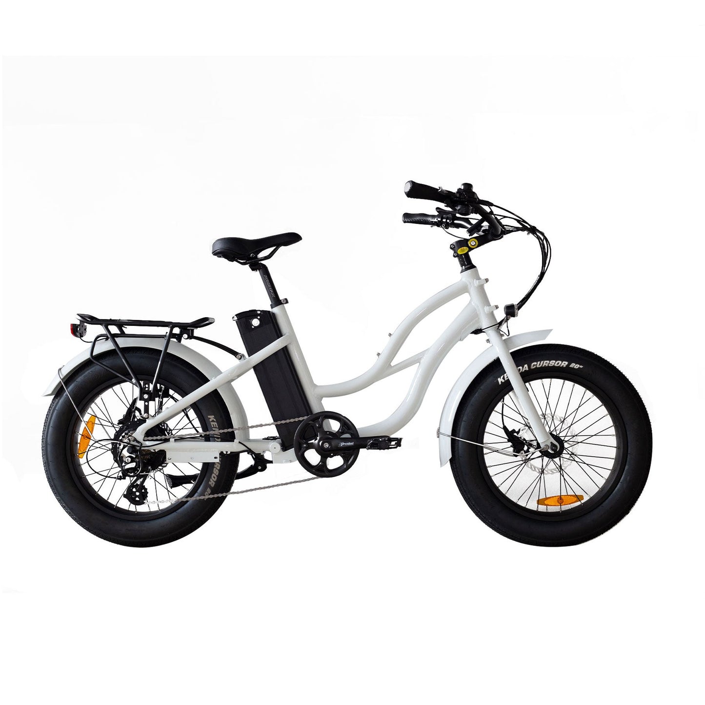 750W, 52V 17AH Step Thru Mini 20x4 - Beach Cruiser Electric Bike