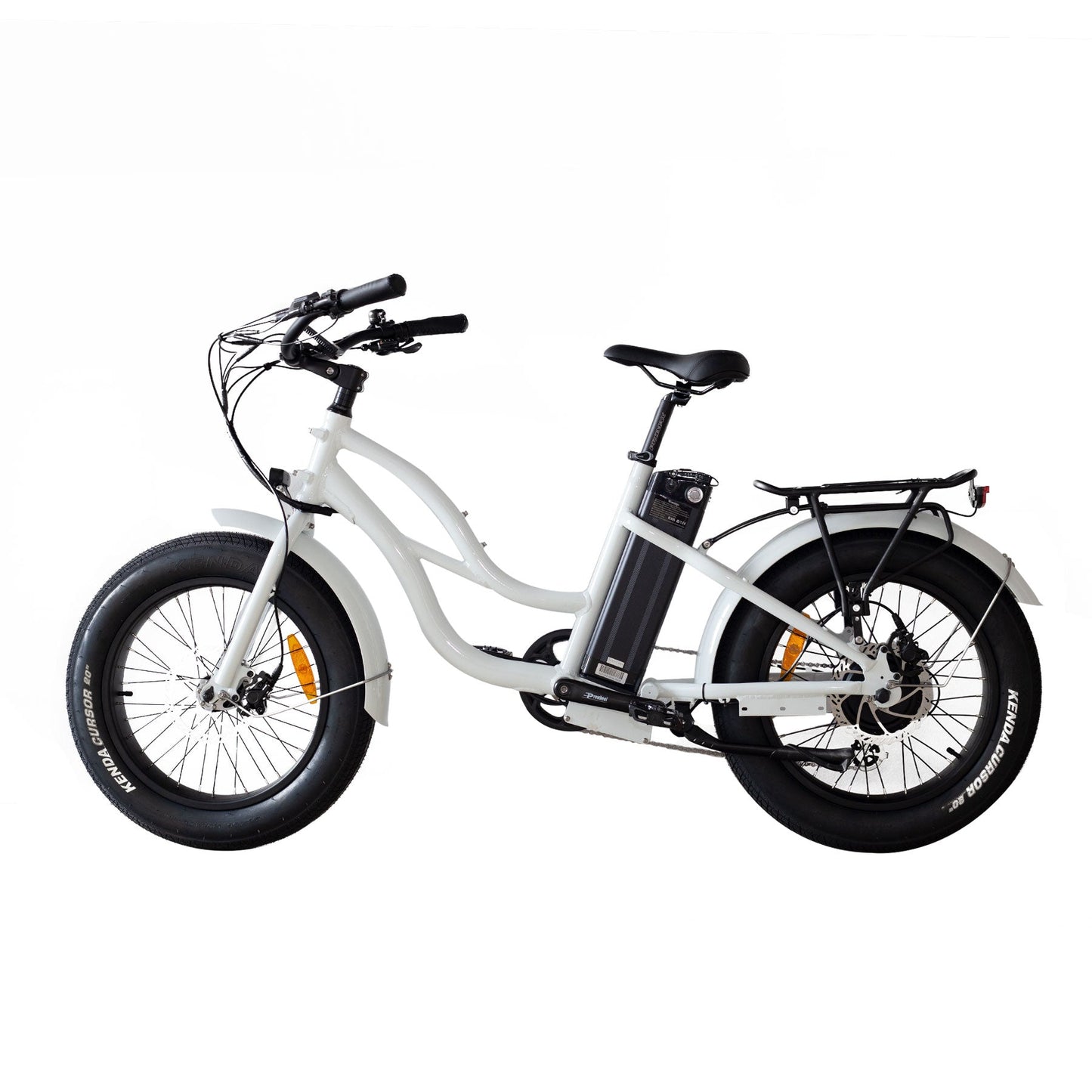 750W, 52V 17AH Step Thru Mini 20x4 - Beach Cruiser Electric Bike