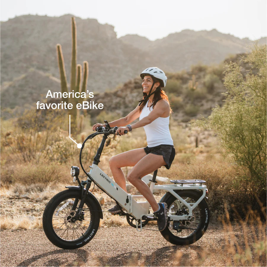 Lectric XP4 Step-Thru Stratus White eBike - EBike Osis
