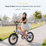 Lectric XP Lite 2 folding ebike in Lavender Haze at EBike Oasis Alabama