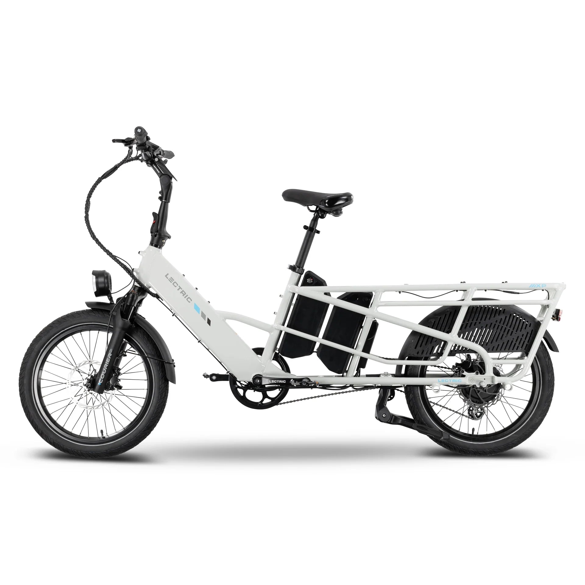 Lectric XPedition2 Stratus White Long-Range Dual-Battery eBike