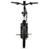 Lectric XPedition2 Stratus White Lectric XPedition2 Stratus White Dual-Battery eBike rear view at EBike Oasis