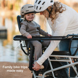 Lectric XPedition2 Stratus White Lectric XPedition2 Stratus White Dual-Battery eBike rear view at EBike Oasis