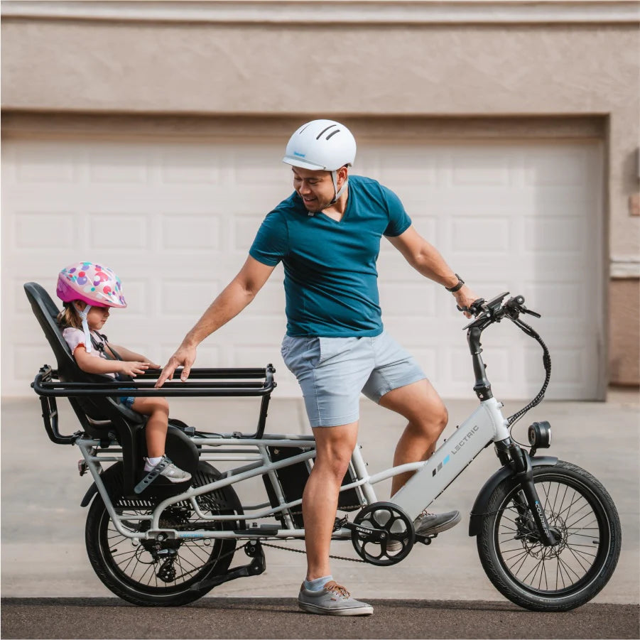 Lectric XPedition2 Stratus White Long-Range Dual-Battery eBike