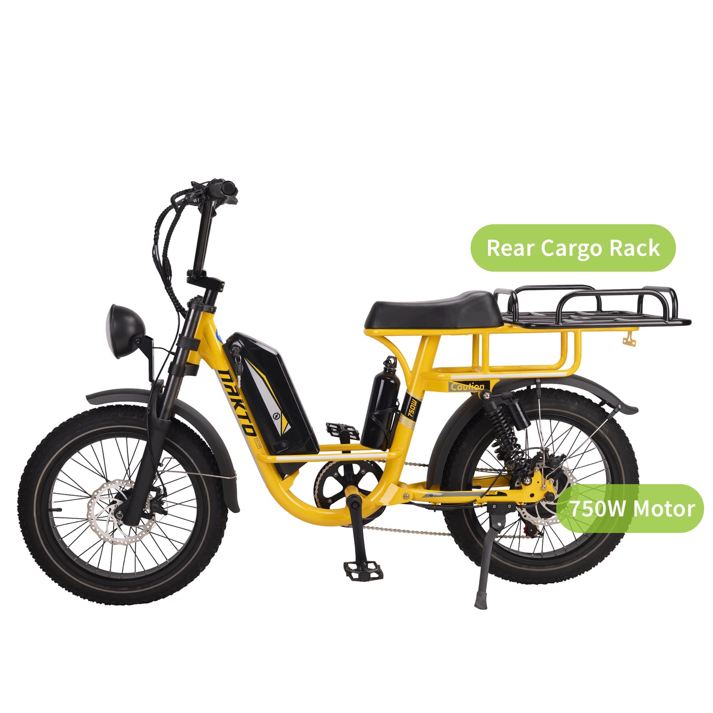 F4-Step Thru Full Suspension 20x3 - 48v Cargo Ebike