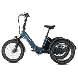 Lectric XP Trike 2.0 electric trike in Dusk Blue at EBike Oasis Alabama