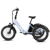 Lectric XP Trike2 Glacier Blue eTrike front view at EBike Oasis Alabama