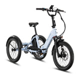Lectric XP Trike2 Glacier Blue eTrike front view at EBike Oasis Alabama