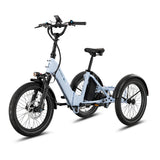 Lectric XP Trike2 Glacier Blue eTrike front view at EBike Oasis Alabama