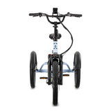 Lectric XP Trike2 Glacier Blue eTrike front view at EBike Oasis Alabama