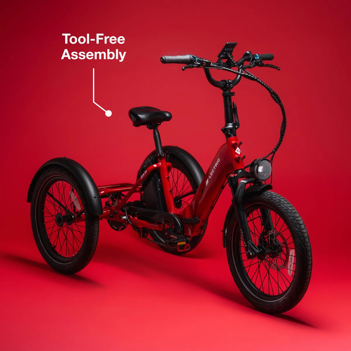 Lectric XP Trike2 750 Phoenix Red eTrike