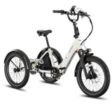 Lectric XP Trike2 750W Stratus White eTrike side view at EBike Oasis