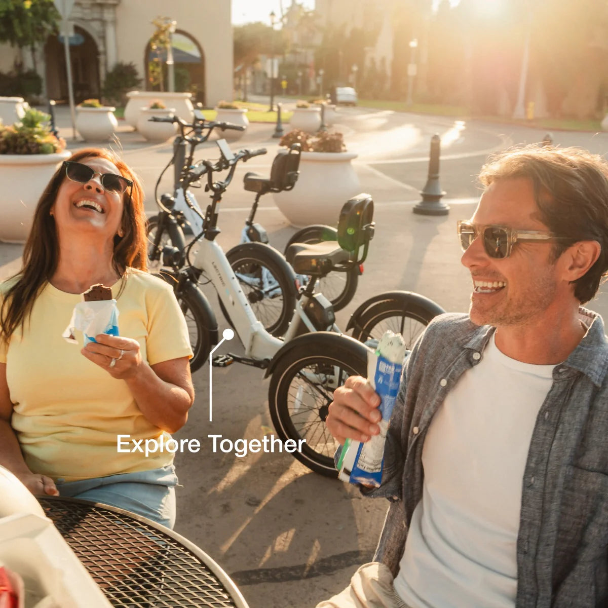 Lectric XP Trike2 750W Stratus White eTrike side view at EBike Oasis