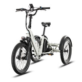Lectric XP Trike2 750W Stratus White eTrike side view at EBike Oasis