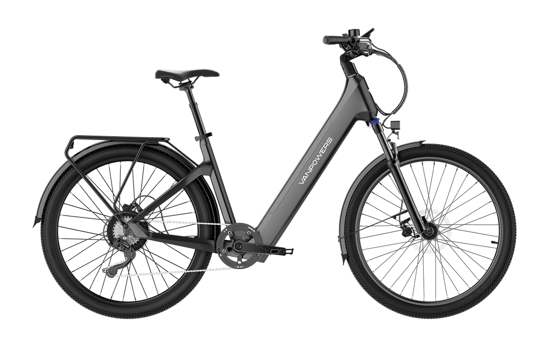 VanPowers UrbanGlide-Pro Step-Through Commuter Electric Bike | 500W City | Ebike Oasis